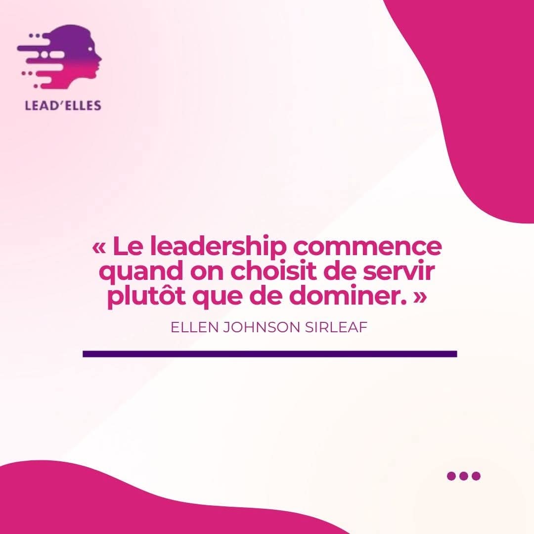 LeadElles's tweet image. « Le leadership commence quand on choisit de servir plutôt que de dominer. » Ellen Johnson Sirleaf

Aujourd’hui, rappelle-toi que diriger, c’est inspirer. Alors cette semaine choisit de devenir une leader qui laisse une trace durable. 👍

#LeadElles #MotivationElles