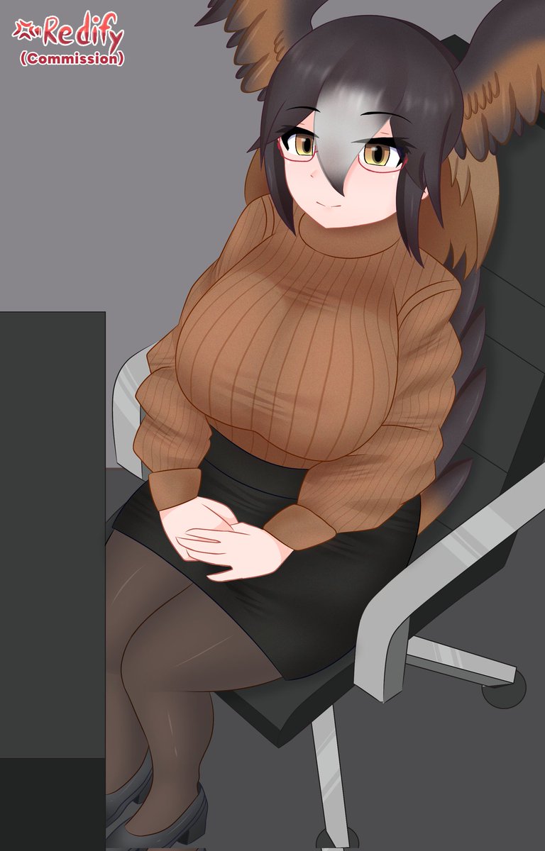 iRedify's tweet image. Wendie a very hungry bird 🍔
(Commission by @fox_tec)