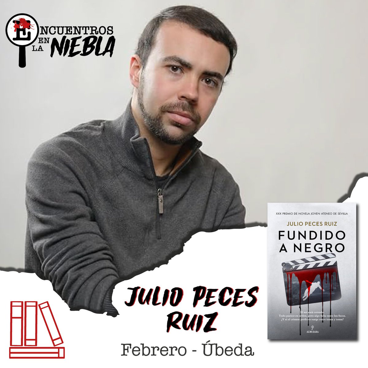EncuentroNiebla's tweet photo. 🕵️Julio Peces Ruiz, ganador del XXX Premio de Novela Joven Ateneo de Sevilla, presentará su novela en Encuentros en la Niebla.

➕información pinchando en el enlace.

#encuentrosenlaniebla #novelanegraycriminal #thriller #terror #literatura

https://t.co/bLCyVtYAI4 https://t.co/U6jFMwGWzd