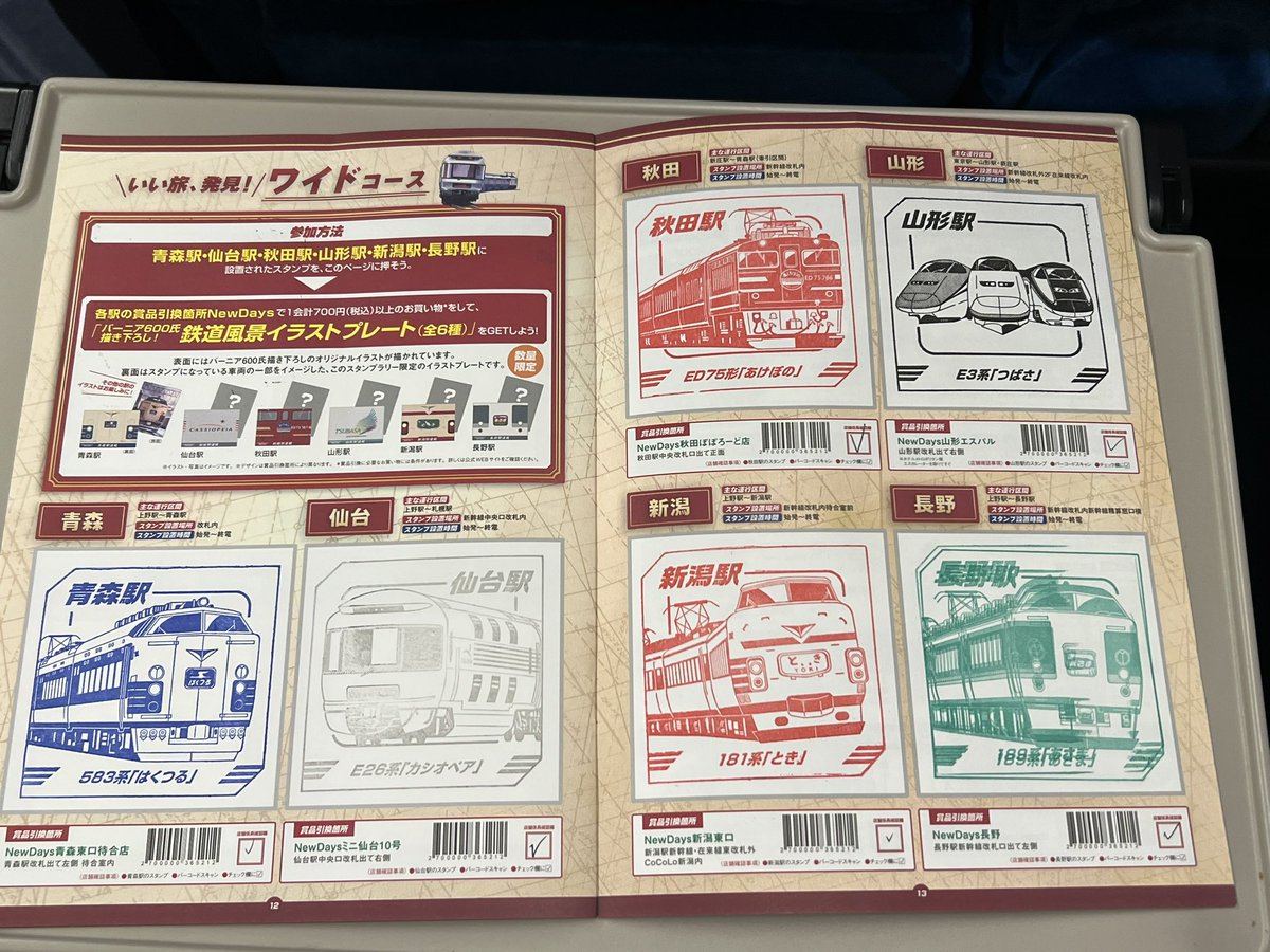昨日(1/25)までの2日間で鉄なスタンプラリー(JR東日本レジェンド