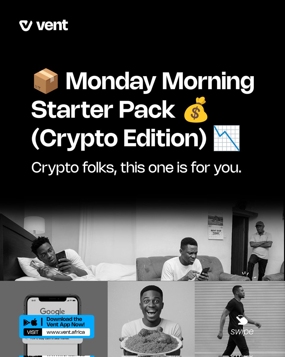 ventafricaapp's tweet photo. Mondays hit different when crypto is involved. 😎 https://t.co/Bu7GpWXW2L