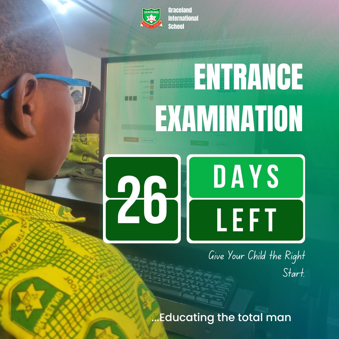 GracelandIntlPH's tweet photo. Excellence in education begins with the right foundation. 

It's 26 days to our entrance examination into JSS1 for the 2026/2027 academic session, and our admission form is still on sale.

CLICK THIS LINK TO BUY ADMISSION FORM: https://t.co/MjXXdLVvzz https://t.co/ejYEflMx4b