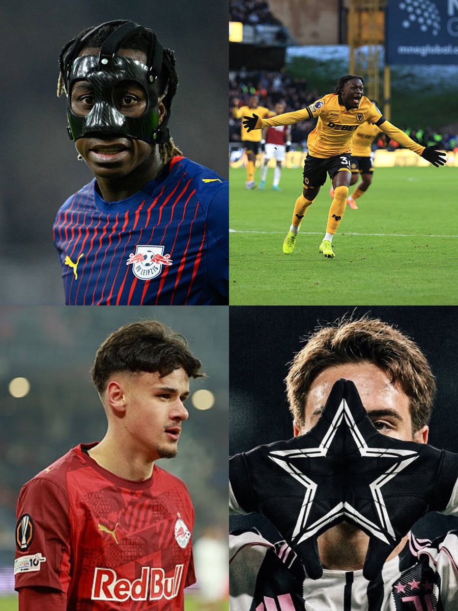 RisingGemsz's tweet photo. United are reportedly in the market for a new left winger, and I can't think of a better shortlist than this—these are top players with elite potential. Kenan Yıldız, Kerim Alajbegović, and Yan Diomandé would be right at the top of my list. Mateus Mane is also a top talent, but I think he needs another season at Wolves for his development—even so, he’s still a solid shout.