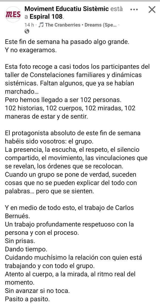 1/La magnitud de la tragèdia. 102. 102! docents que després portaran aquesta bogeria a les seves escoles, encara que no siguin "sistèmiques". No és una exageració: he vist com es refan llistes per posar-les en ordre de neixement; com un director "sistèmic" feia un informe fals...