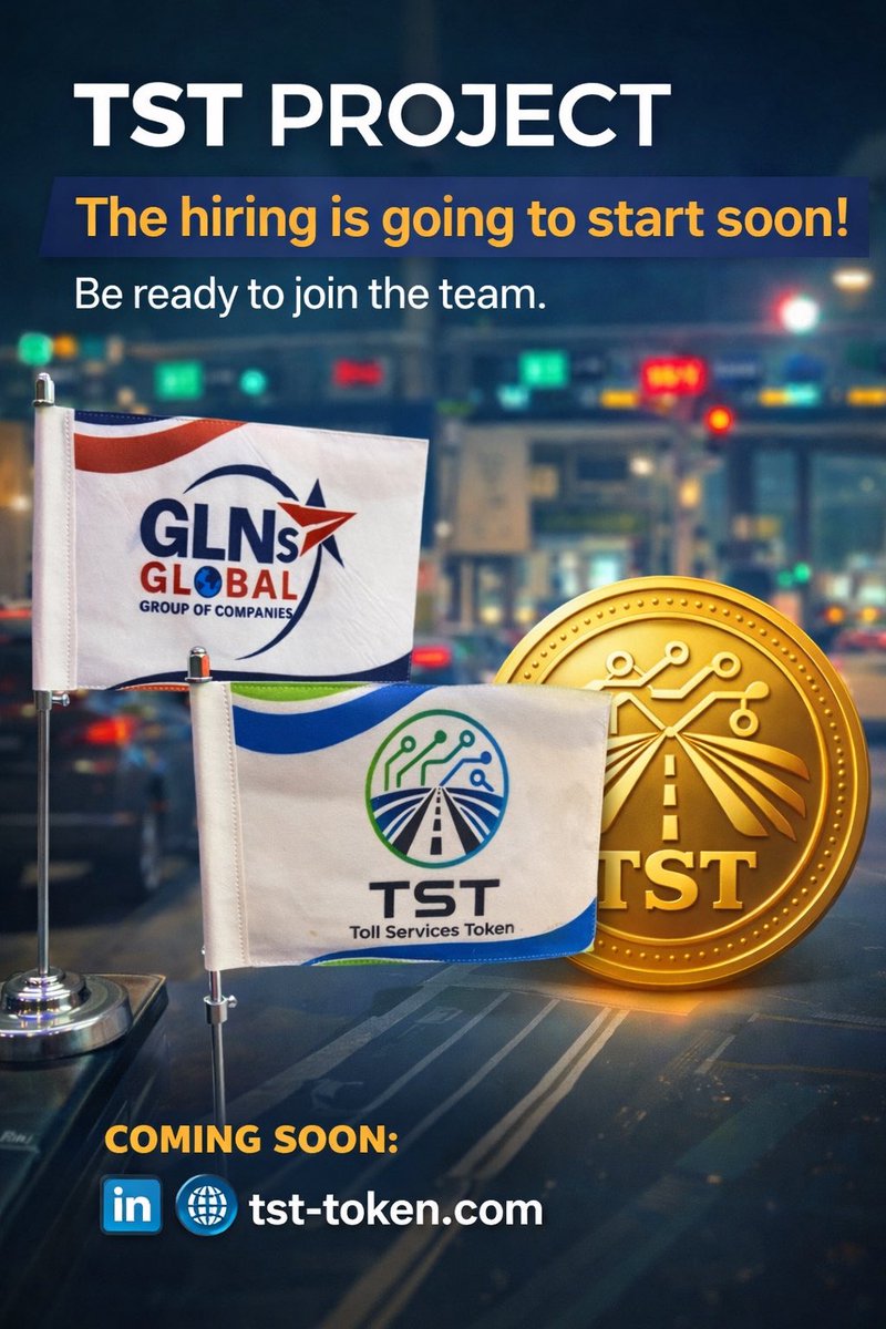“TST is expanding rapidly. #Hiring begin  soon for passionate professionals ready to help build the future of smart tolling, intelligent mobility, and blockchain-powered transportation infrastructure.”
#SidraChain #TST 
#SidraFamily
👇👇👇
sidrastart.com/project/f74e04…