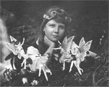 _F_B_G_'s tweet image. Realised what people- especially on Facebook- being taken in by sentimental AI slop pictures reminds me off: the Cottingley Fairies incident.