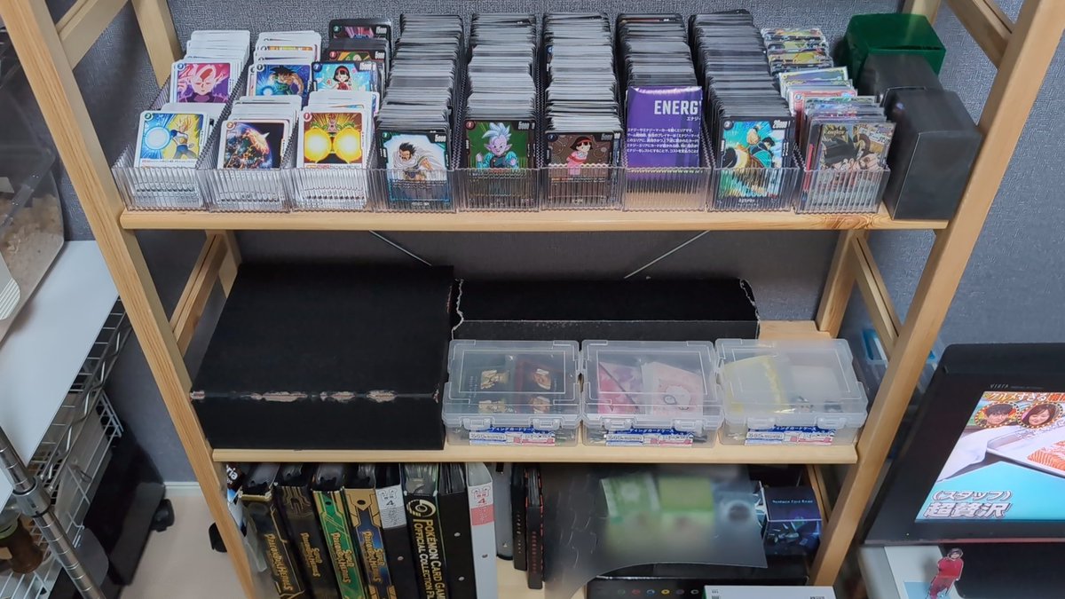 Cetra_Fighting's tweet image. なんとかフュージョンワールドとヒーローズ、スリーブ類は整理できたぞ〜
あとは遊戯王とか諸々😭