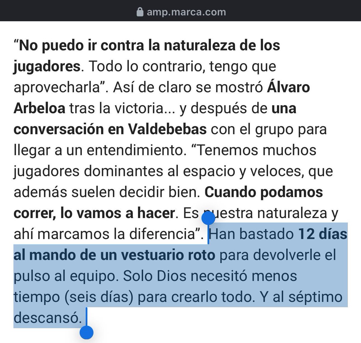 cullera5's tweet photo. Hemos necesitado 12 días de Arbeloa al mando para ver al Marca comparándole con Dios. Qué barbaridad. https://t.co/rgTn78fnDb