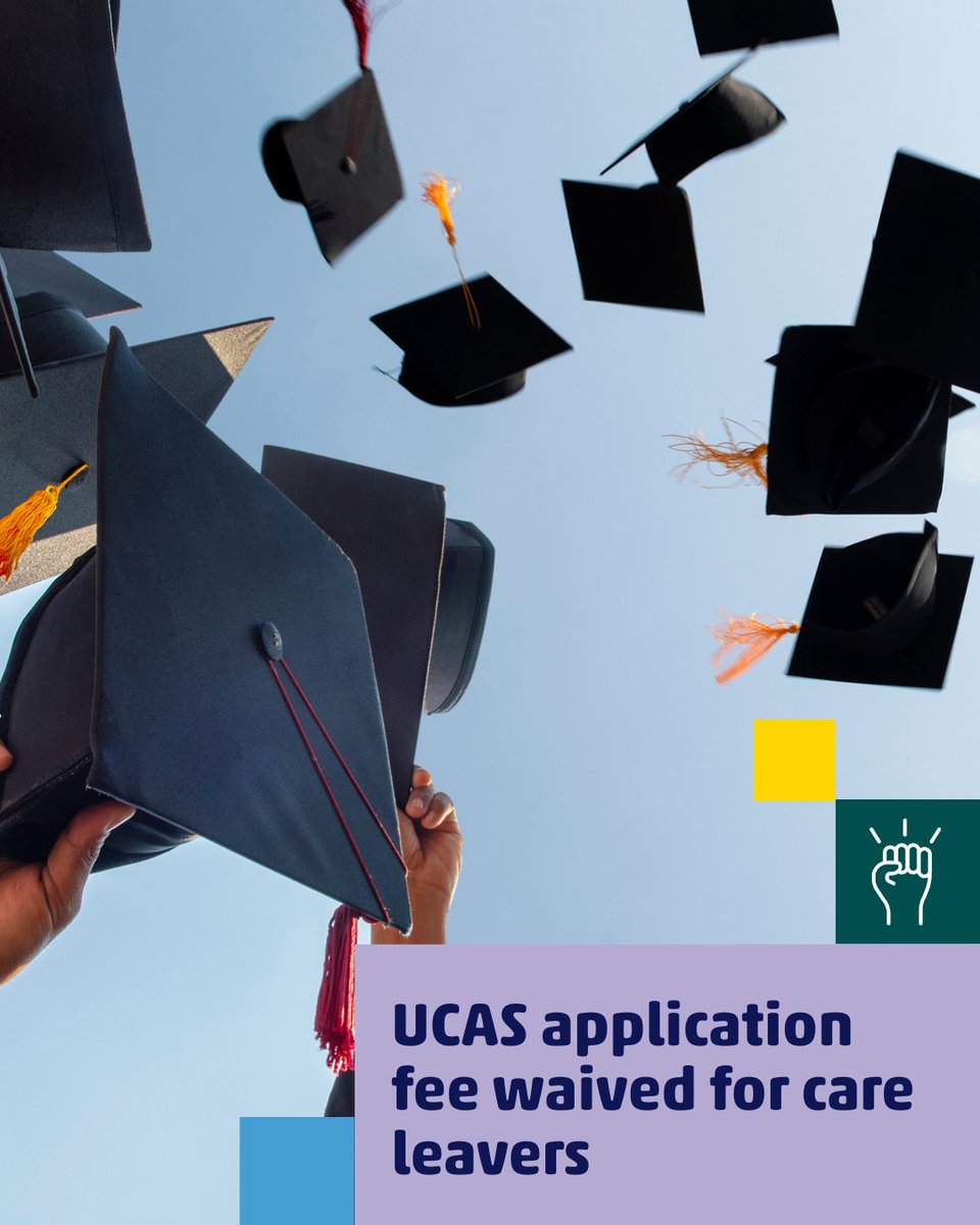 We’re so pleased that young people with care experience will no longer have to pay to apply to university or college. 🎓 

This change is an important step towards removing barriers and helping more care leavers apply to college and university. ⭐ 

 bit.ly/4bj2Nj7