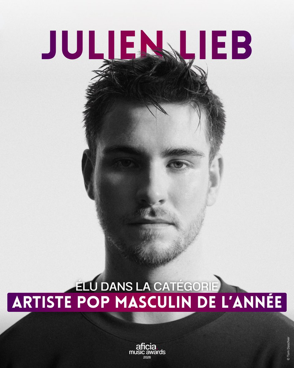 LiebActus's tweet photo. Artiste pop masculin aux Aficia music awards 🫶🏻 merci à tous ! 

On fait la même pour dals 😏 

#julienlieb https://t.co/W4oikAyYT5