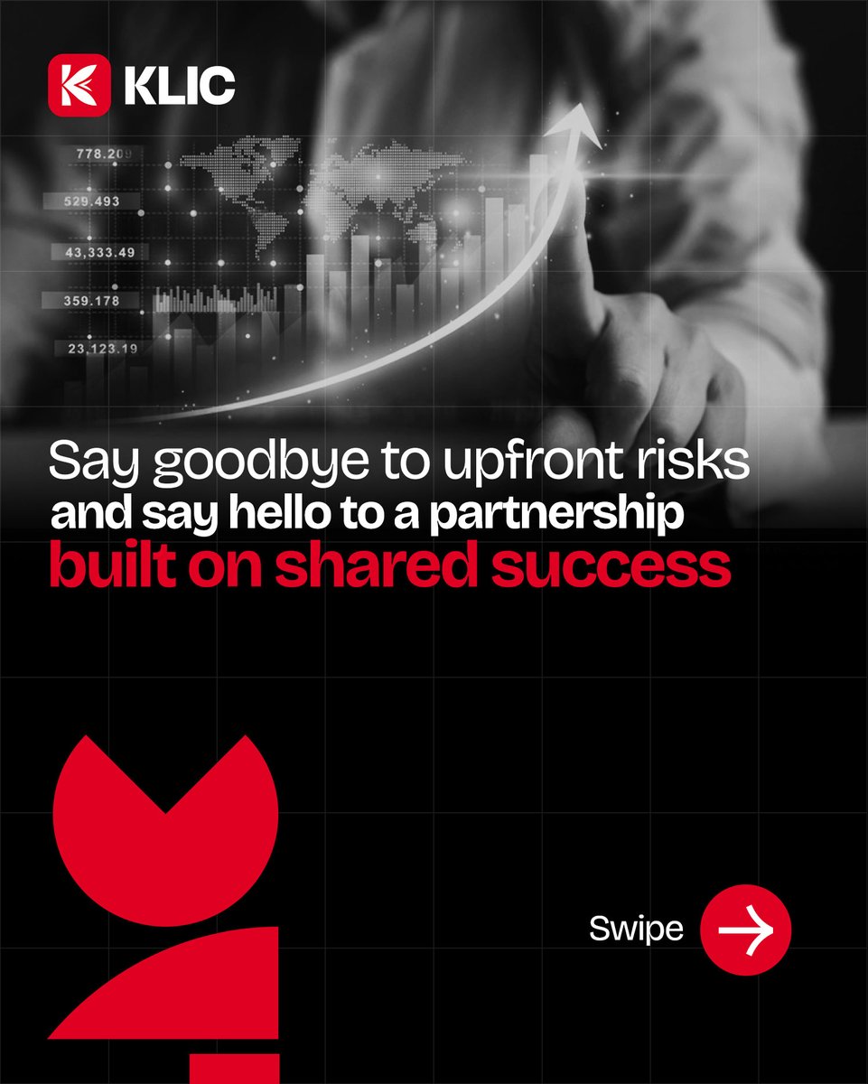 theklicofficial's tweet image. Most agencies want your money before they’ve even shown you a lead. At Klic, we’re flipping the script. We believe that if we’re confident in our ability to make you seen, we should be confident enough to share the risk.
 klic.ae 
#ContactExperts #ShareTheRisk