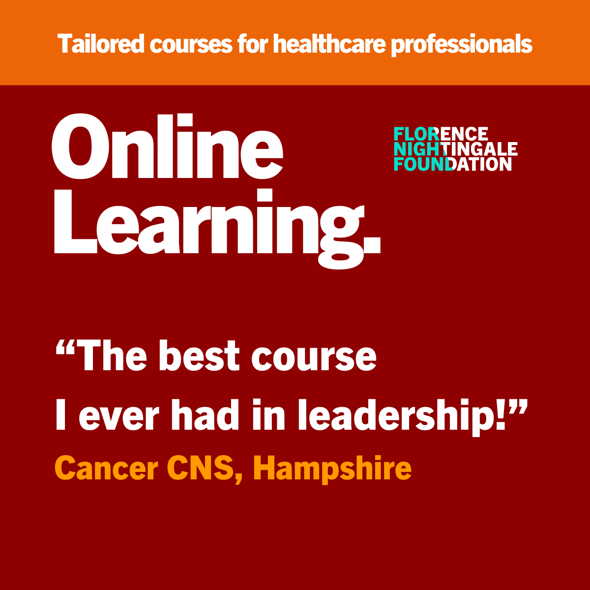 FNightingaleF's tweet photo. Our online programmes help #healthcare leaders strengthen their voice, lead with confidence and build teams where people thrive. If developing yourself or your team matters, explore our flexible courses.

Find out more here https://t.co/P7r947z11Z https://t.co/RNtkvblXNe