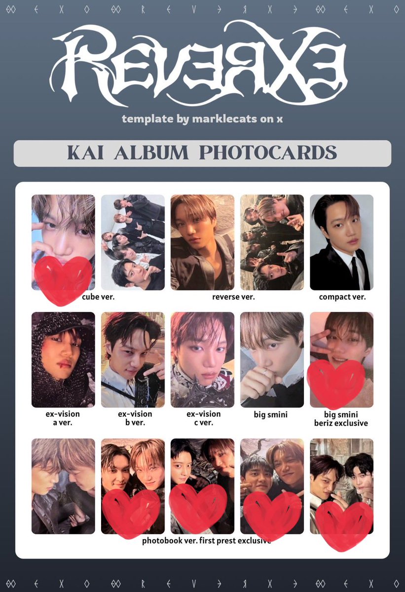 EXO公式ポストカード ステッカー チャニョル セフン ディオ ベッキョン