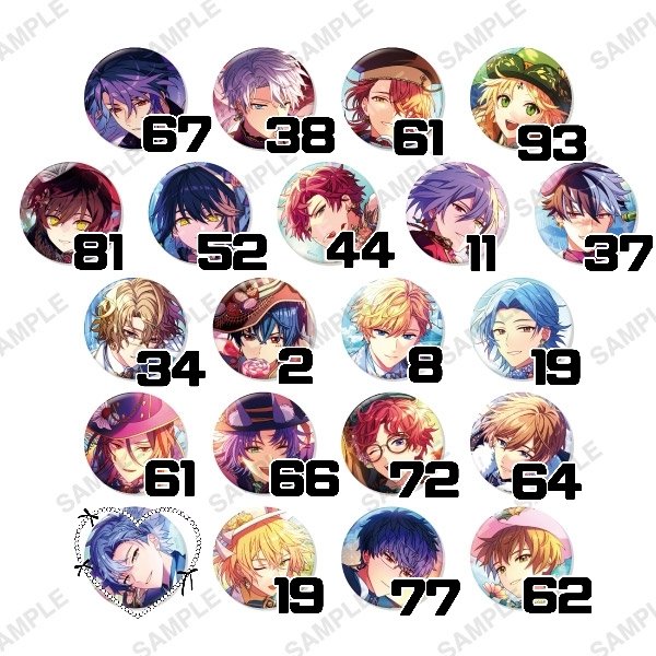 交換】まほやく MwW3 缶バッジ [譲]オズ アーサー カイン リケ スノウ