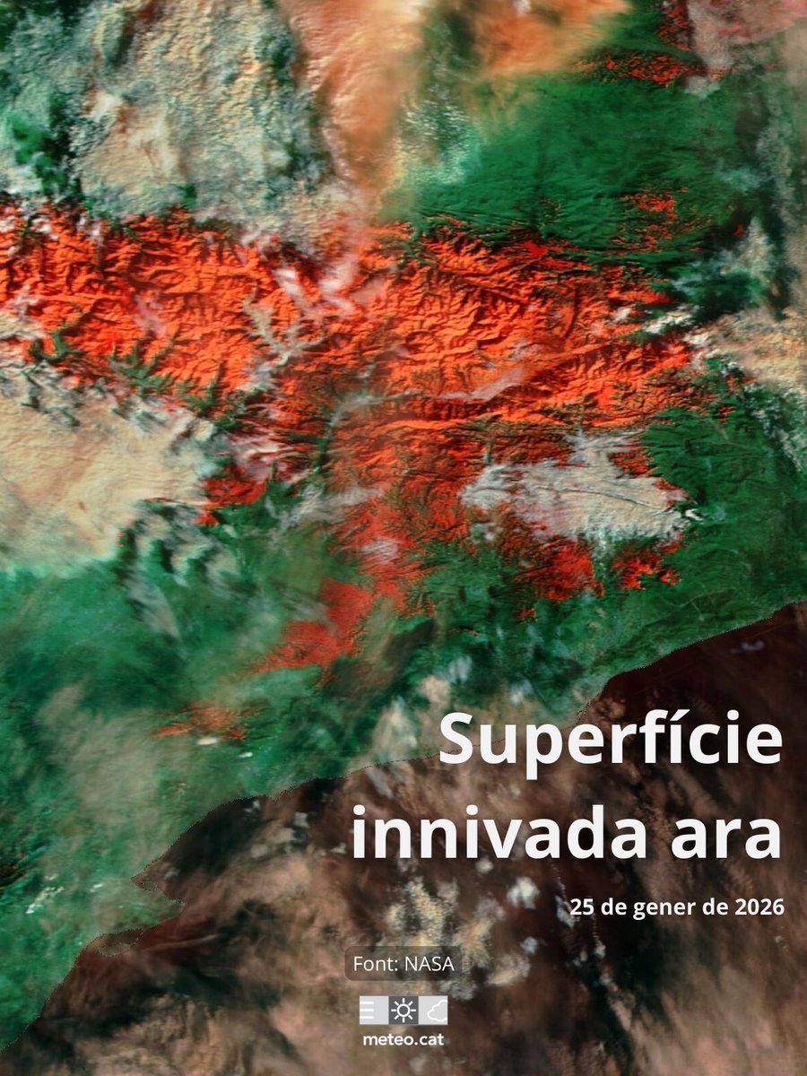 🛰️ Una imatge val més que mil paraules!
❄️ Compareu la diferència en l’extensió de neu entre el gener de l’any passat i aquest diumenge, vista des del satèl·lit.