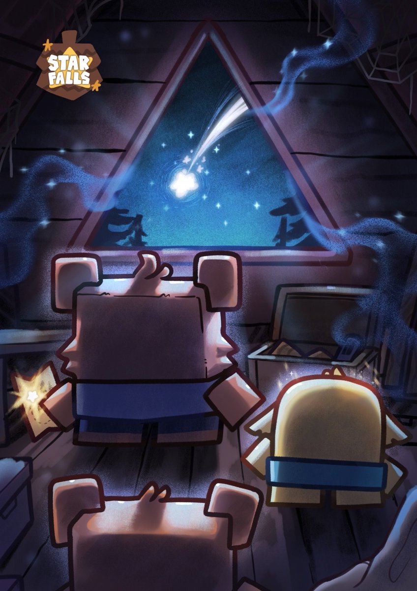 When a shooting star appears 💫✨🌠
- Starfalls Adventure 
#starfalls #comic