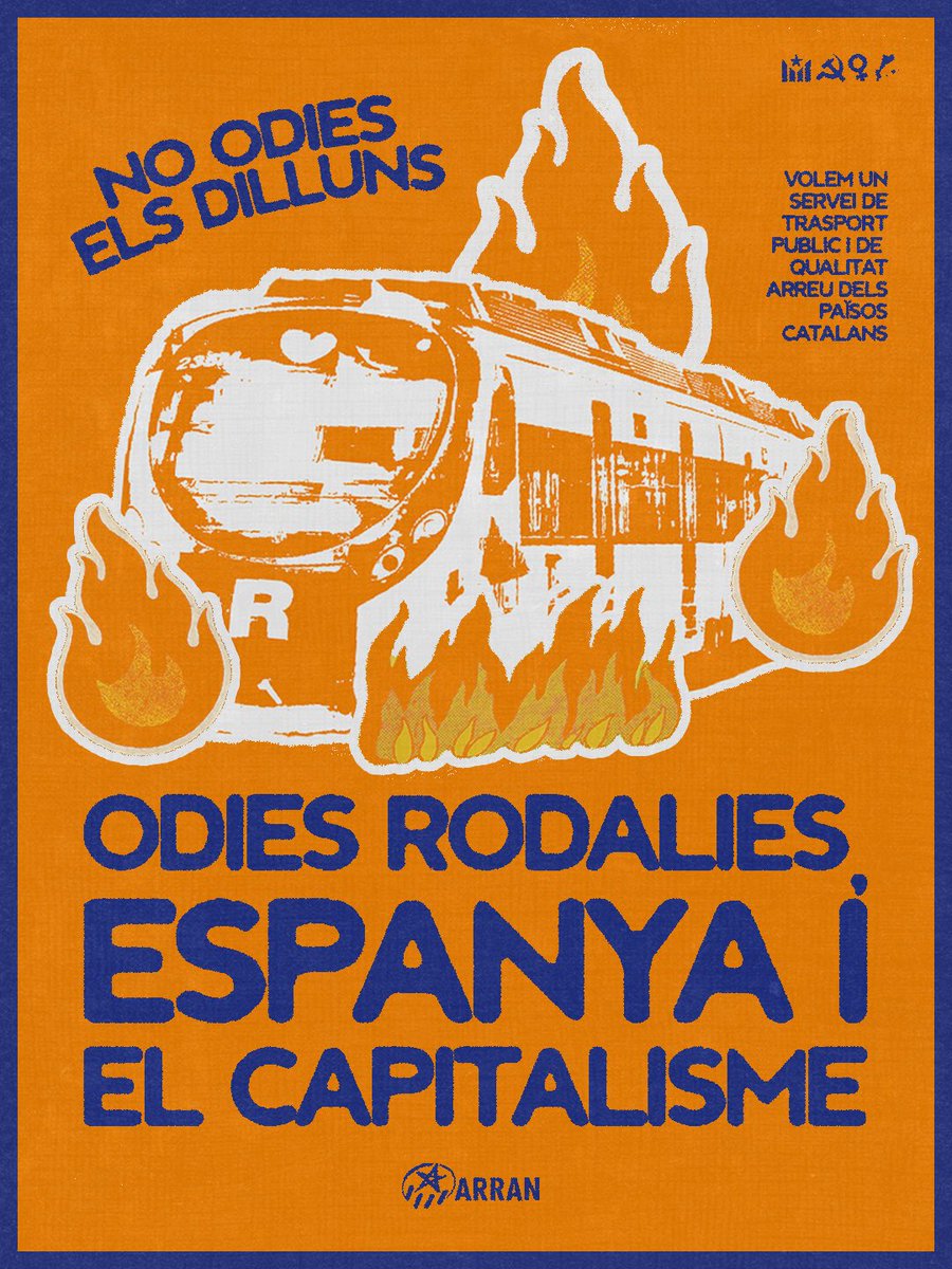 un dia més aguantant ser governats per polítics que no ha agafat un tren a les set del matí en la seva punyetera vida i que només tenen el cap per Madrid 🤡 com sempre, treballadores i estudiants pagant amb la nostra vida i el nostre temps, les nefastes conseqüències… i ara què?