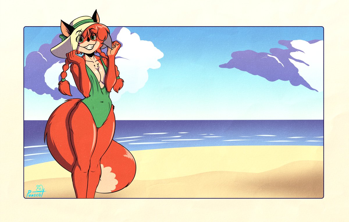 Patty at the beach Vibin