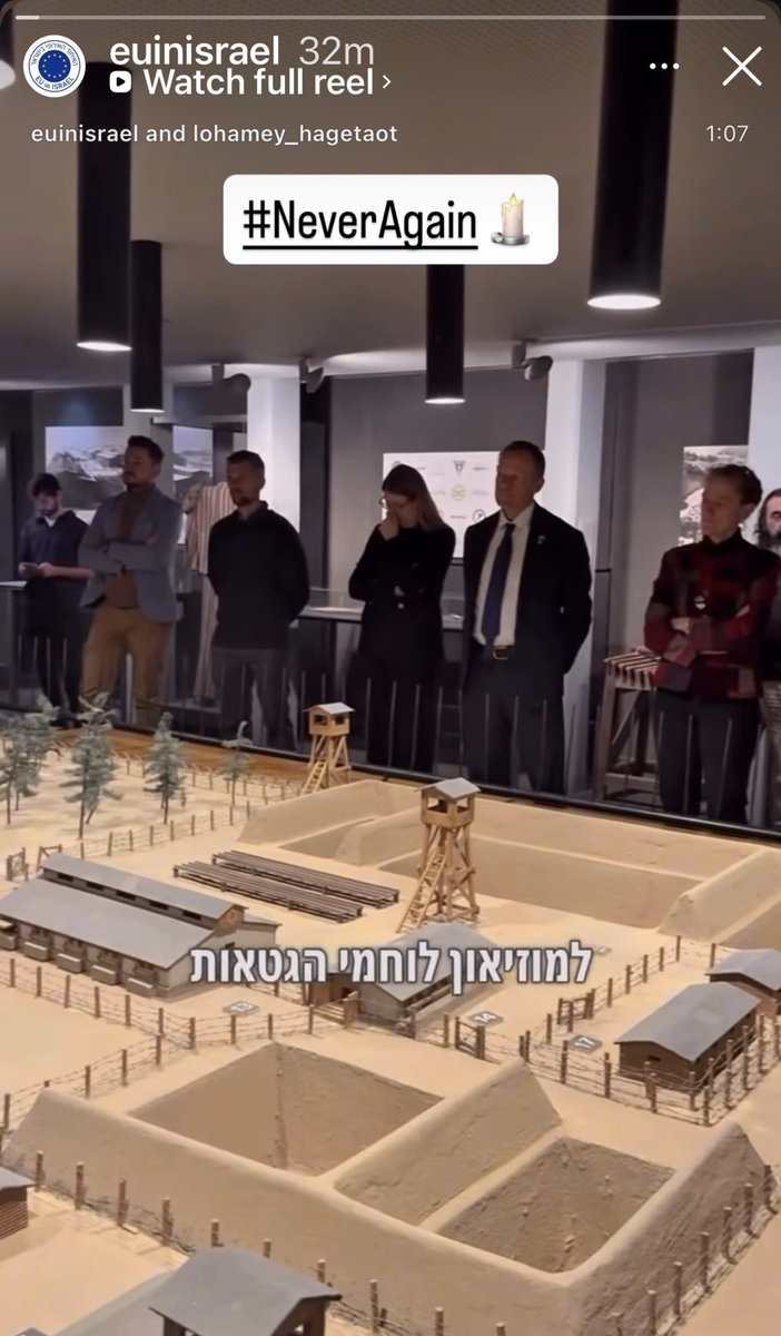 AliAbunimah's tweet image. Over on IG, @EUinIsrael did a whole pious “Never Again” thing, a few miles from the ongoing genocide in Gaza. But there’s no contradiction because they only mean “Never Again” for Jews. To them, Palestinian lives don’t count