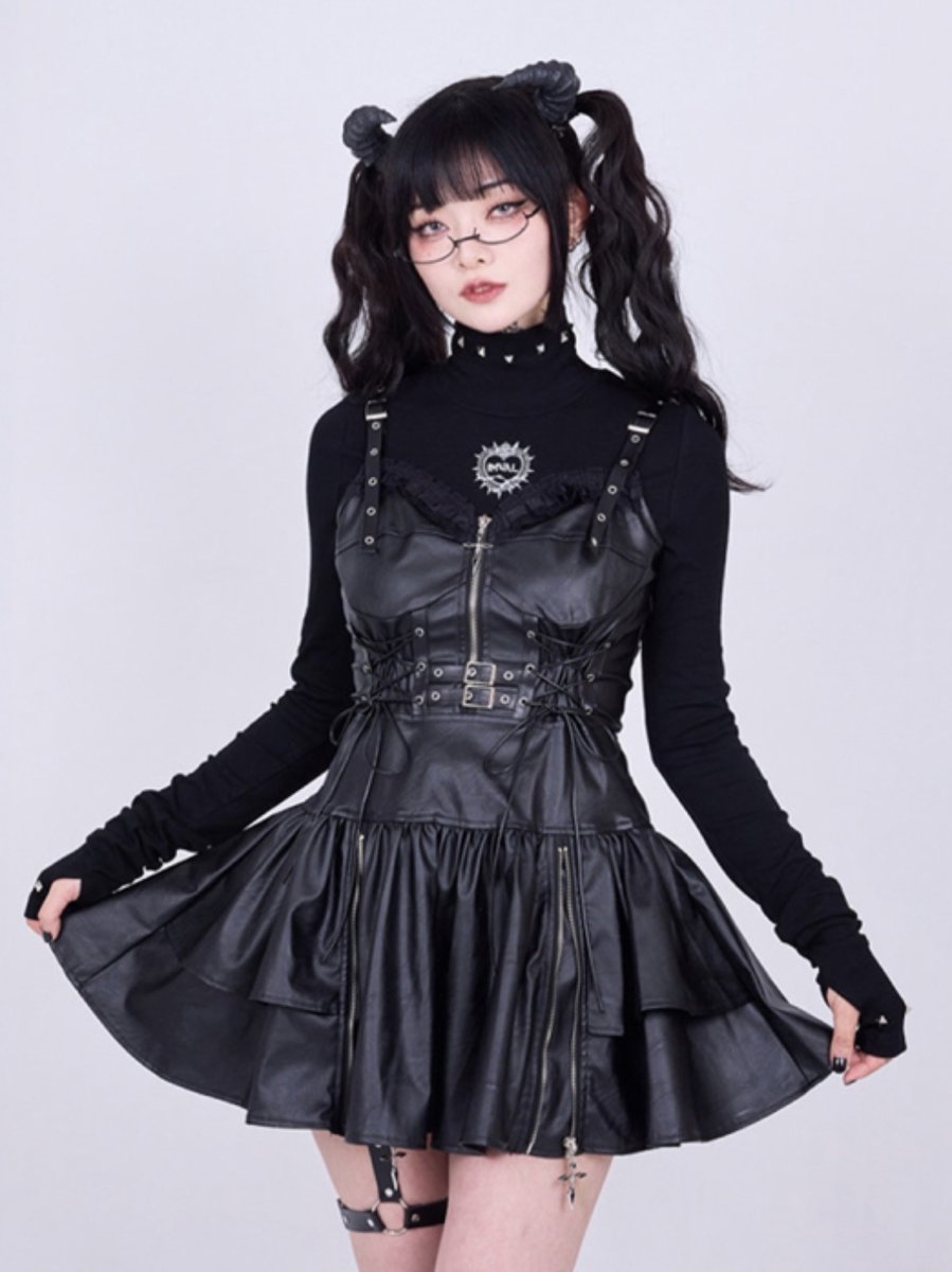 ︎𝐈𝐌𝐕𝐀𝐋 𝐏𝐈𝐂𝐊 𝐔𝐏❤︎ ♦︎ Leather Dress ハードなレザーに