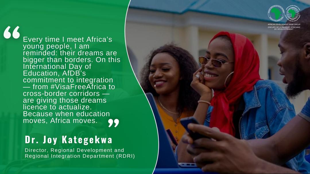 #EducationForAll #VisaFreeAfrica #IntegrateAfrica <a href="/JoyKategekwa/">Dr. Joy Kategekwa</a>