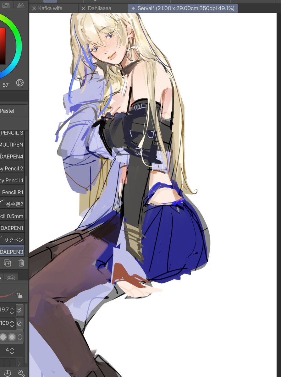 ohlookacircle's tweet image. Accidentally became a serval main but she’s so fun to play my rocknroll queen