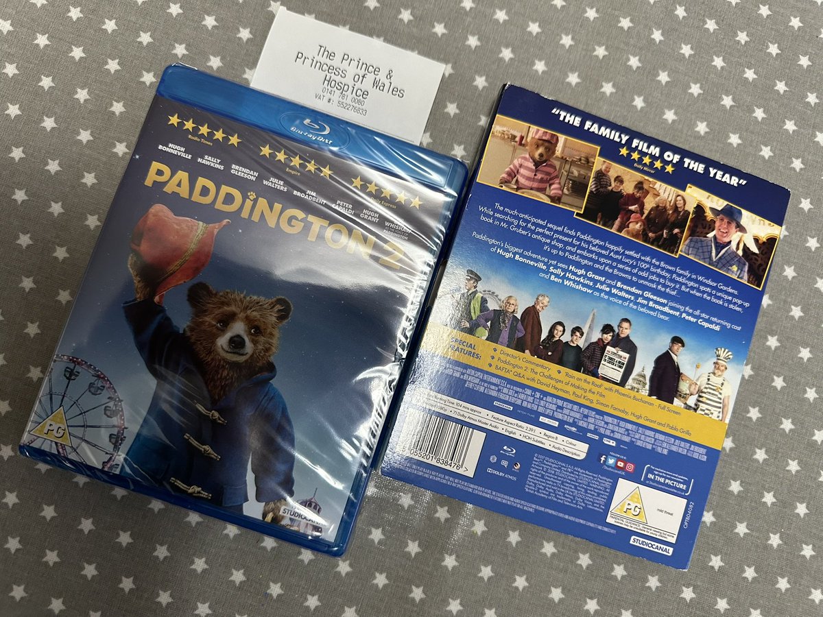s77tux's tweet photo. Forgot to post my latest #CharityShop new/sealed #Bluray bargain: courtesy of @PPWHospice on Saturday, @paddingtonbear #Paddington2… my favourite of the three films, love Knuckles and the prison break! #PhysicalMedia #KeepDiscsAlive #BlurayCollection https://t.co/3MKfdS2igK