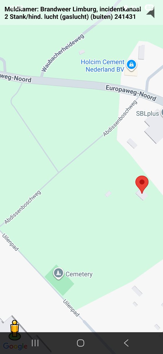 Gaslucht buiten detected