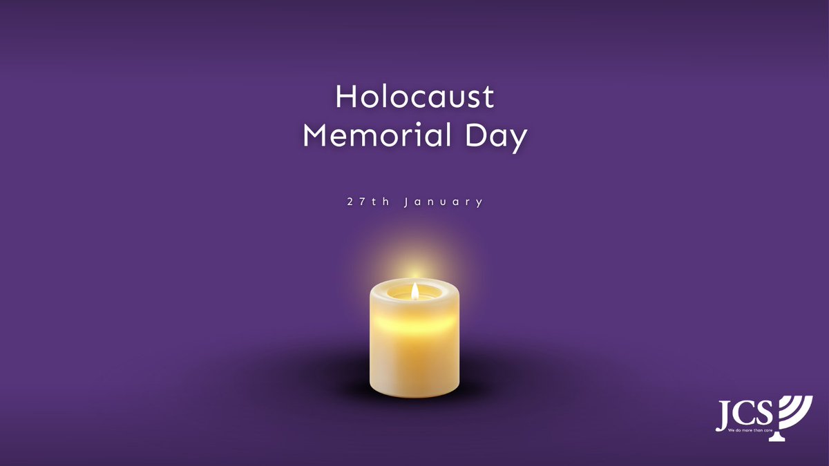 Jcarescot's tweet photo. On 27 January, Holocaust Memorial Day, we remember those who were lost. Light a candle and place it in your window as a quiet act of remembrance.🕯️ https://t.co/TaaNA8uSk7