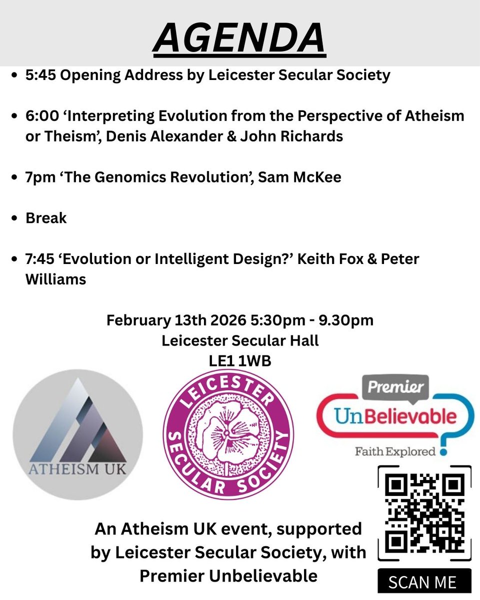Leicester Secular Society tweet media