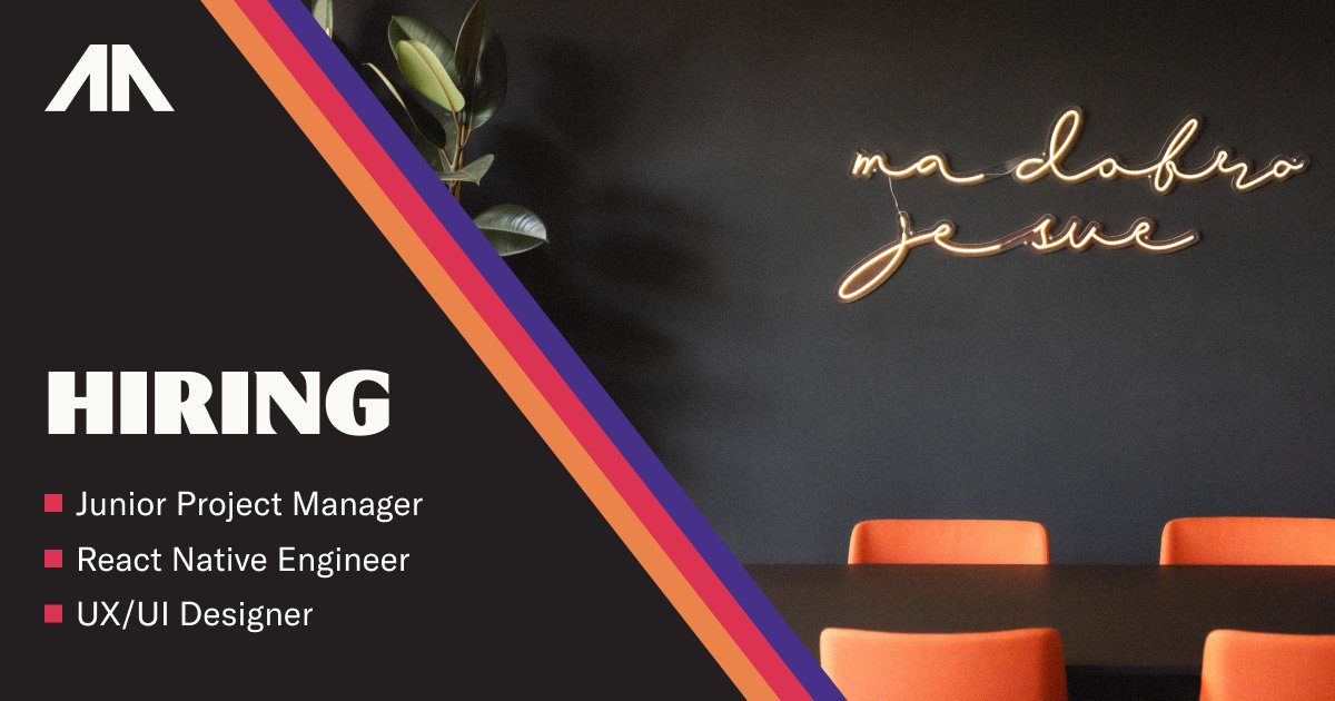 Our team is growing! 🌱➡️🪴

If you’re a designer with an eye for detail, a project manager who enjoys a good roadmap, or an engineer in love with React Native, you just might be our perfect fit.

Give us a shout, explore our open positions here: arsfutura.com/careers.