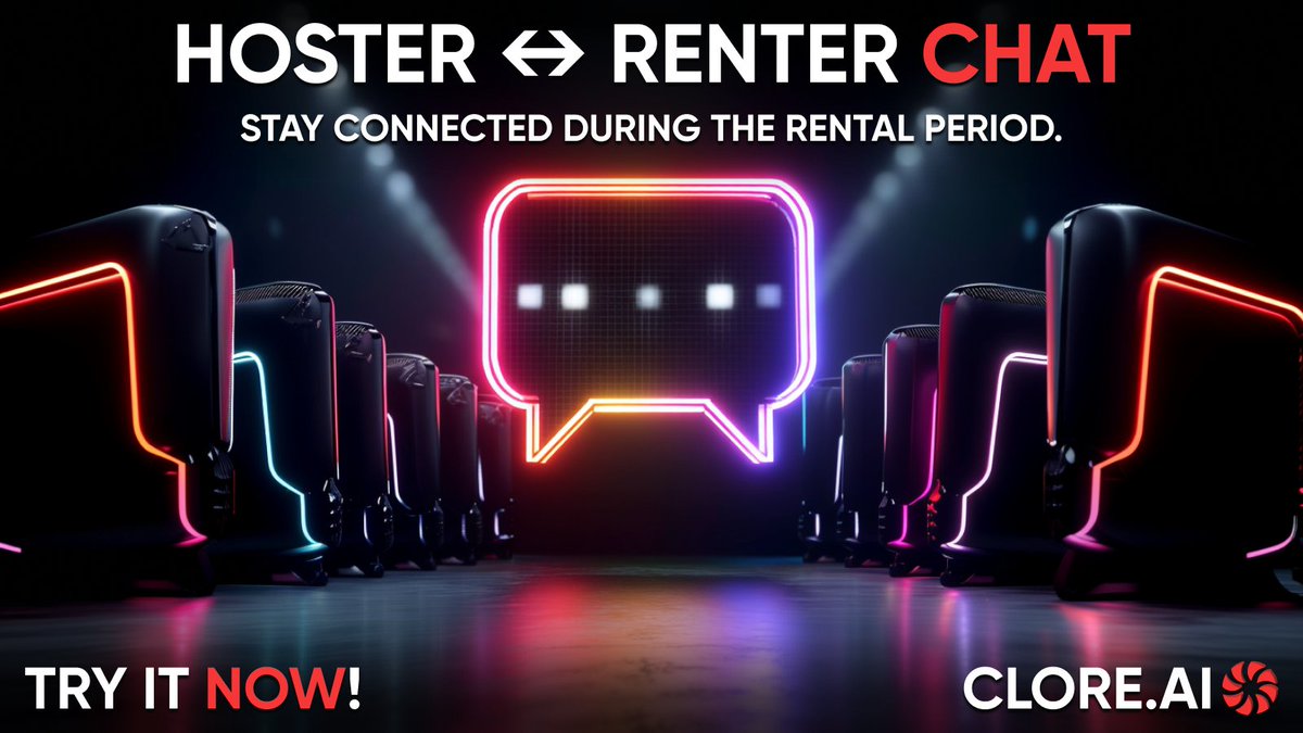 Messages are live on Clore!

We’ve just released direct messaging between Hosts and Renters on the Clore marketplace — so you can quickly coordinate order details in a clean, platform-native way:
 clore.ai/messages
All messages use pre-set templates to keep the platform