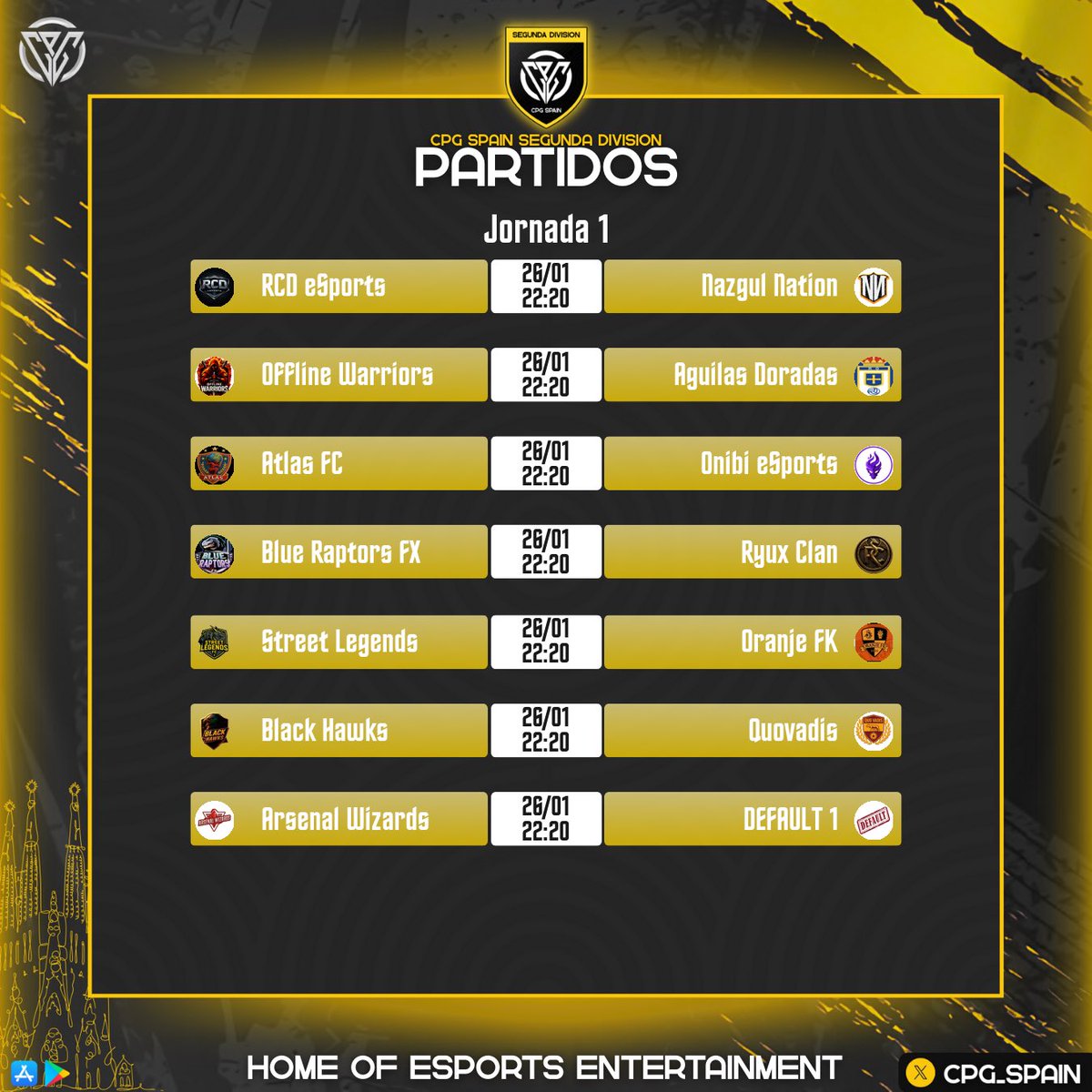 #SEMANA1 | 2a División CPG 🏆