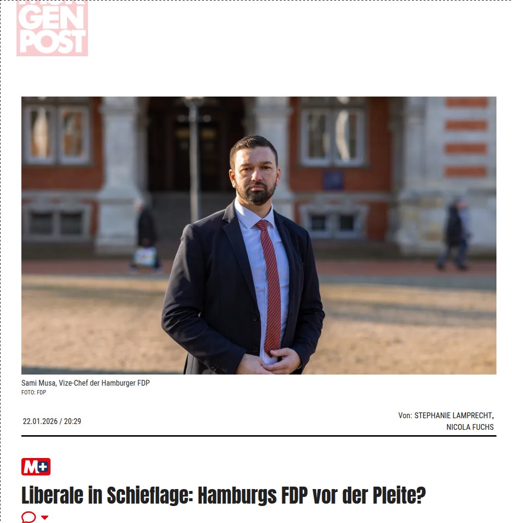 GLangenberg's tweet image. Der Hamburger #FDP geht es sehr schlecht.