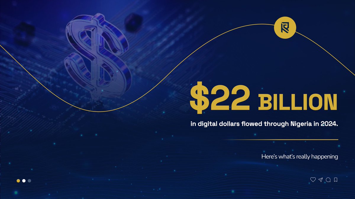 Rabapayment's tweet photo. $22 BILLION in digital dollars flowed through Nigeria in 2024.

Here’s what’s really happening. https://t.co/06q0jX1zxl