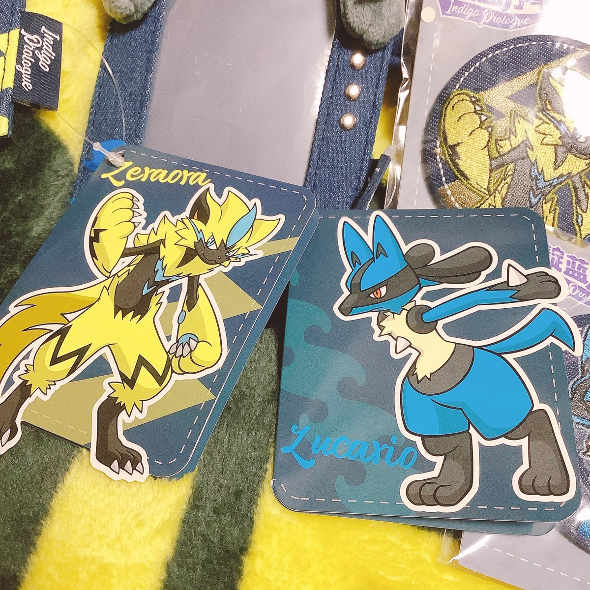 (<a href="/kinokos_shop/">kinoko's shop🍄</a>)さんからやばいグッズきたぁーーー！
ゼラルカ祭りで神すぎる😭
ゼラオラもルカリオも痛バあるから、カードケースはそれにつけたい💛💙
デニム×わんこ最高すぎる🐶
ありがとうございます😭😭😭😭