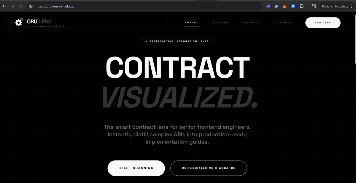 OruLabs's tweet photo. 𝐒𝐚𝐲 𝐇𝐞𝐥𝐥𝐨 𝐭𝐨 𝐎𝐮𝐫 𝐅𝐢𝐫𝐬𝐭 𝐇𝐞𝐫𝐨 𝐓𝐨𝐨𝐥: 𝐎𝐑𝐔 𝐋𝐄𝐍𝐒

We started with a pain point every blockchain developer knows too well, which is smart contract integration for frontend developers.

𝓡𝓮𝓪𝓭 𝓽𝓱𝓮 𝓽𝓱𝓻𝓮𝓪𝓭 🧵 https://t.co/Ov7odkSkE2