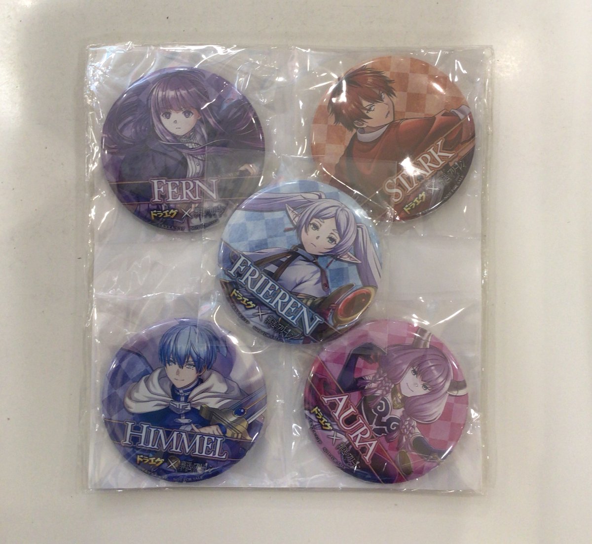 葬送のフリーレン　コラボ缶バッジセット　ドラエグ 入荷情報】 『ドラゴンエッグ×アニメ「葬送のフリーレン」コラボ缶