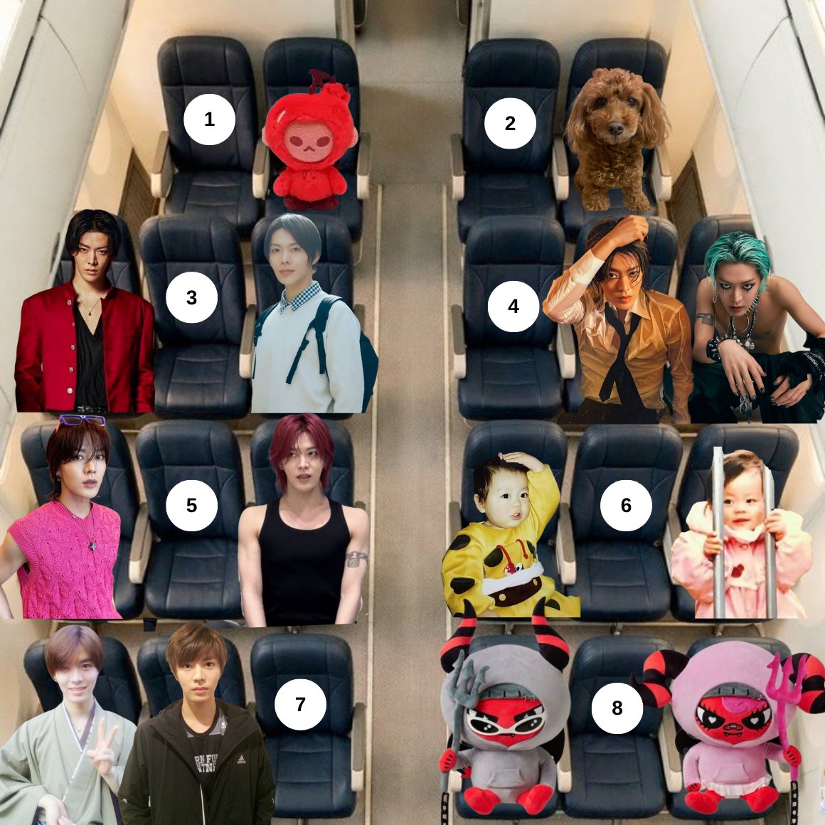 NAKAMOTO_TH's tweet image. ยูตะมิจะเลือกที่นั่งเบอร์ไหนบนเครื่องบินลำนี้กันคะ 😆❤️‍🔥

#YUTA #中本悠太 #ユウタ #유타 #ยูตะ