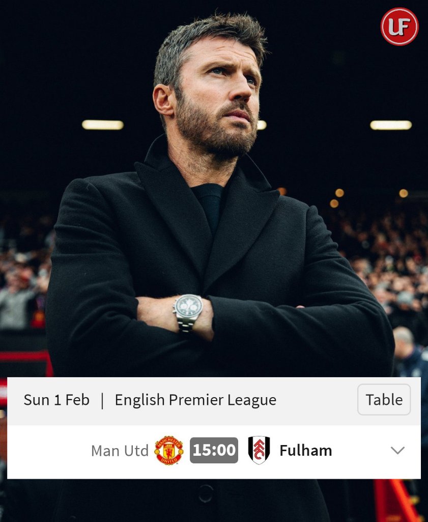 UtdFaithfuls's tweet image. This game against Fulham will be the real test on where we are with Carrick.

It's going to be a completely different approach where we'll have more possession and not rely on counters.

Pass this with flying colours and we might be onto something.