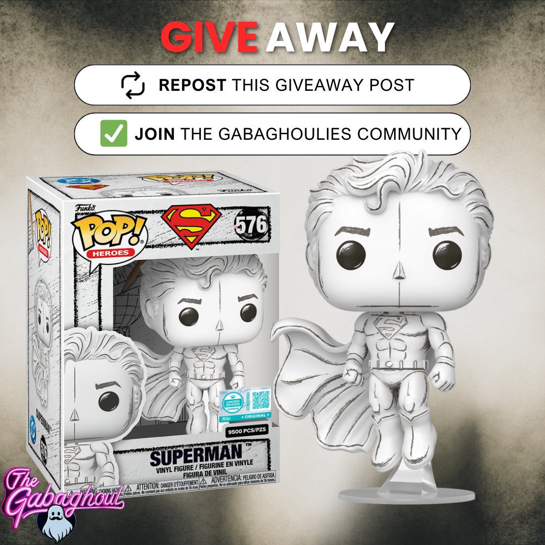 🚨GIVEAWAY TIME!

Win a Superman Sketched Deco Funko Pop! (Sold Out Supreme LE)

How to Enter:
-Repost This Post
-Join The GabaGhoulies Community

Giveaway ends Sunday, February 22nd at 11:59pm PST! (More giveaway in The GabaGhoulies Community!)