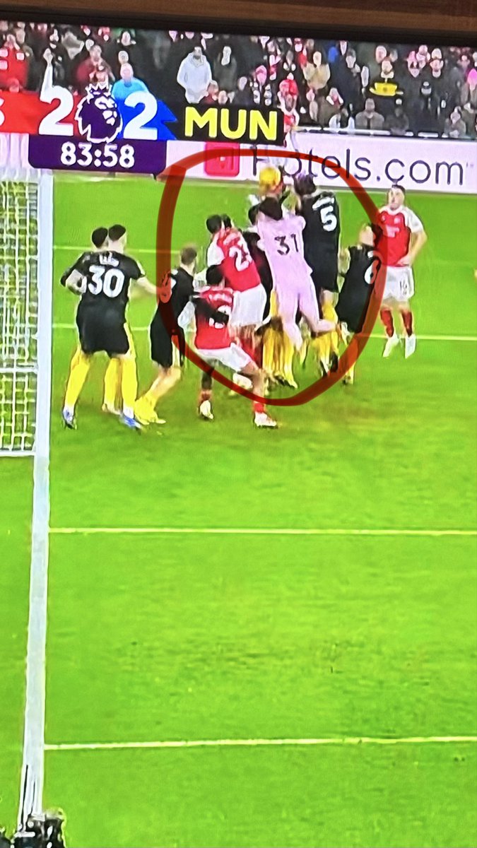 sangeethkrishna's tweet photo. @FA_PGMOL Its time to disallow such tactics which involves a player running through opposition goal post and push keeper from behind the action. This is a dark tactic for such a prestigious tournament  to push Gk with no intention to play the ball. @ManUtdStand @_onemufc https://t.co/2fLMfw4WFW