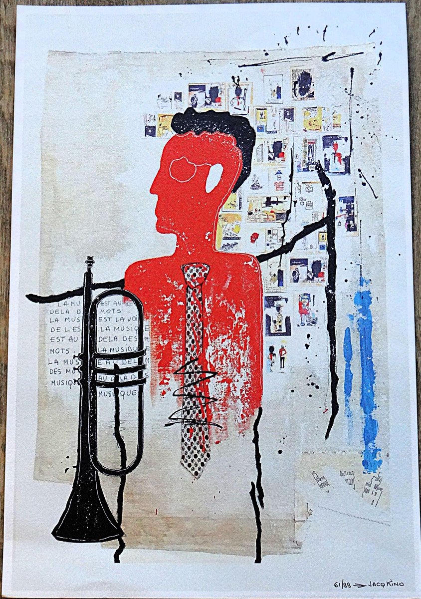 Limited Edition Jacq Kino Lithograph Print "The Trumpet Player" Signed 61/99 Jazz Art #Trumpet #music #Joyfull #musicalEvenings #wiseshopper

marieartcollection.etsy.com/listing/181548…
