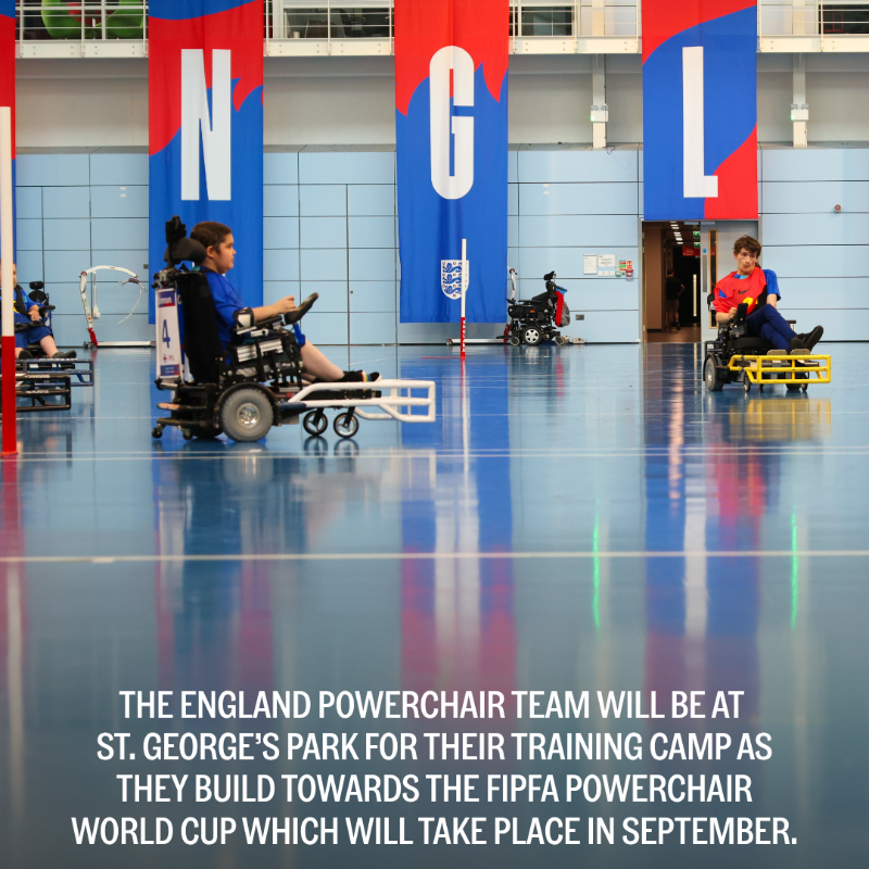 England's tweet photo. Everything you need to know about this week's @England Para camp! 👊
