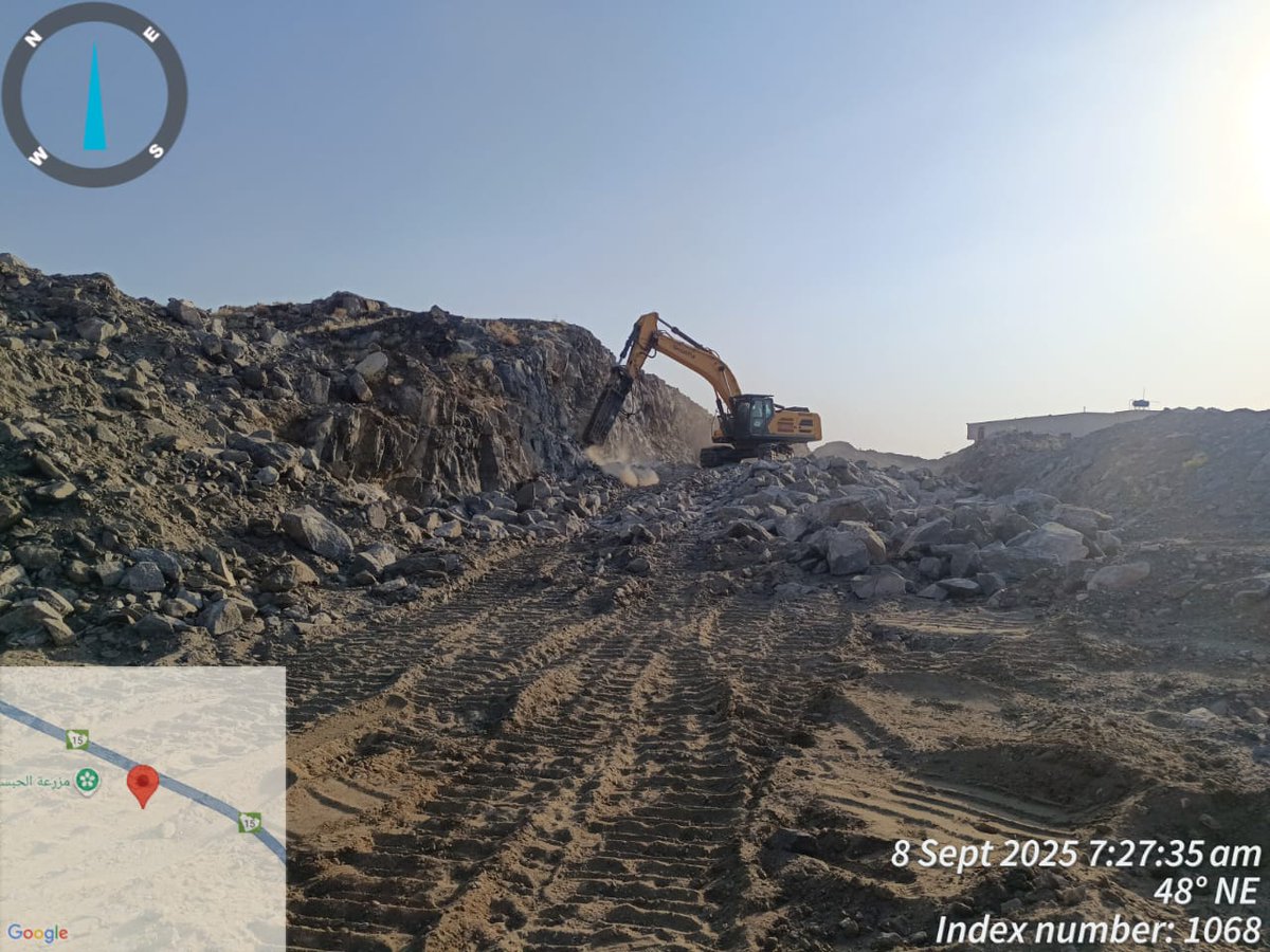 awjcco's tweet photo. استمرار أعمال الحفر والتجهيز بالموقع وفق الخطة المعتمدة، مع الالتزام بمعايير السلامة والجودة لضمان جاهزية المرحلة القادمة من المشروع https://t.co/NFTKP55sXt