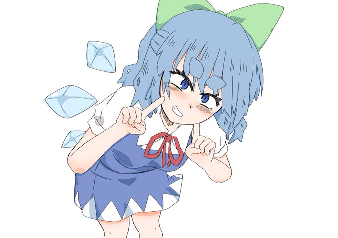 チルノちゃんを描きました 