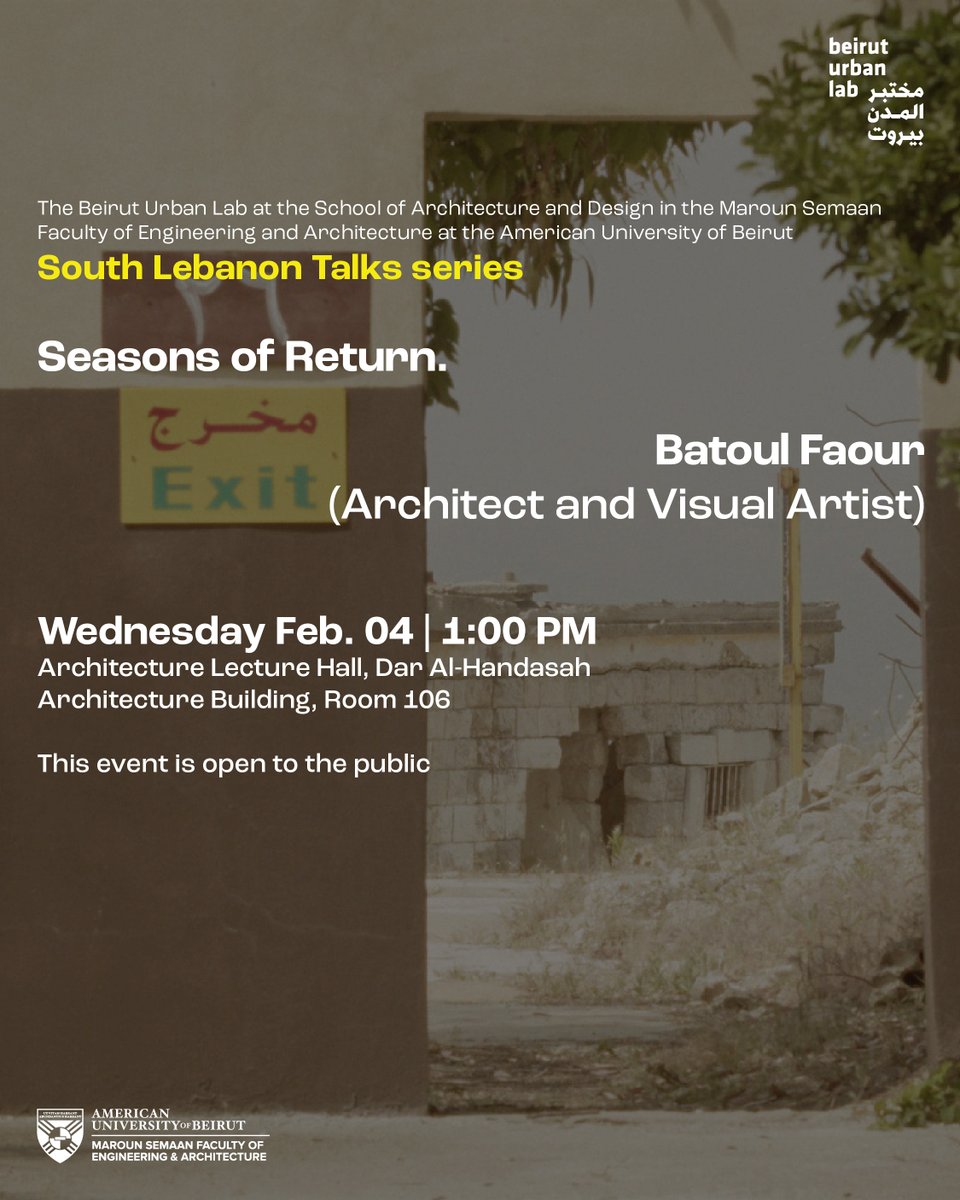 Beirut Urban Lab tweet media