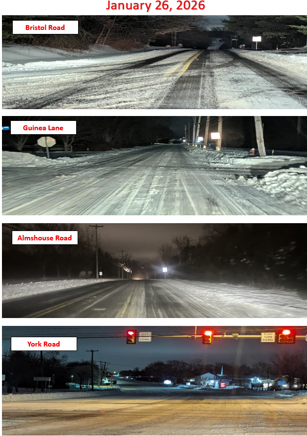 January 26, 2026: Current Road Conditions in Warwick Township