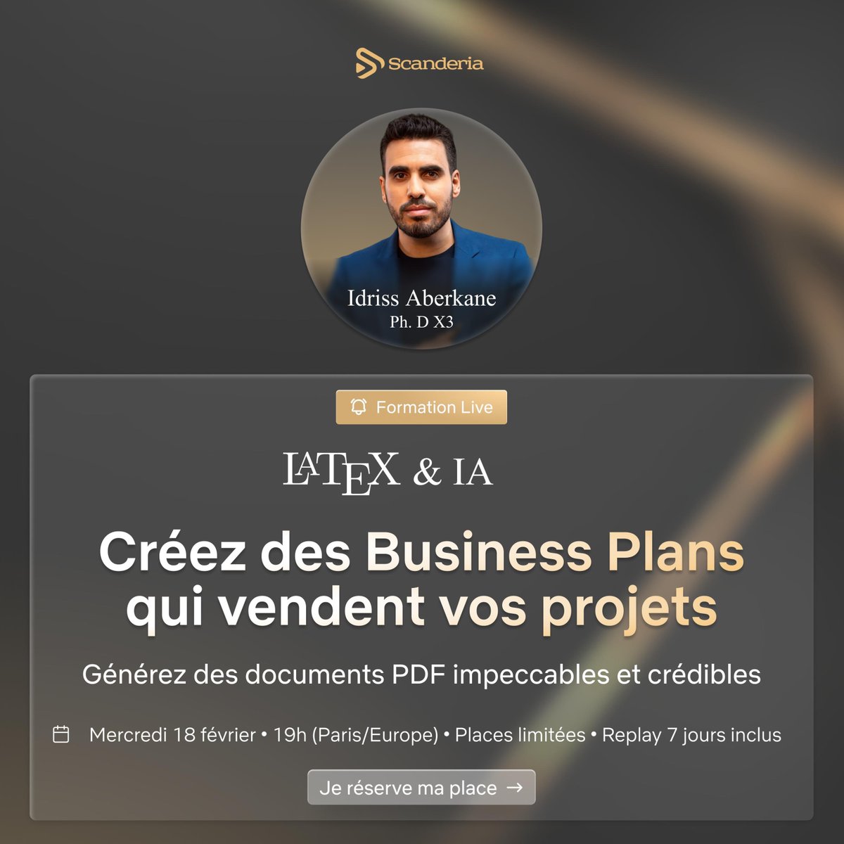 📄 Transformez vos documents en leviers de décision.

Pourquoi déléguer vos documents stratégiques à des cabinets externes 💸
quand vous pouvez produire vous-même des PDF clairs, crédibles et convaincants ?

💡 LaTeX + IA =
Business plans, dossiers stratégiques et documents pro