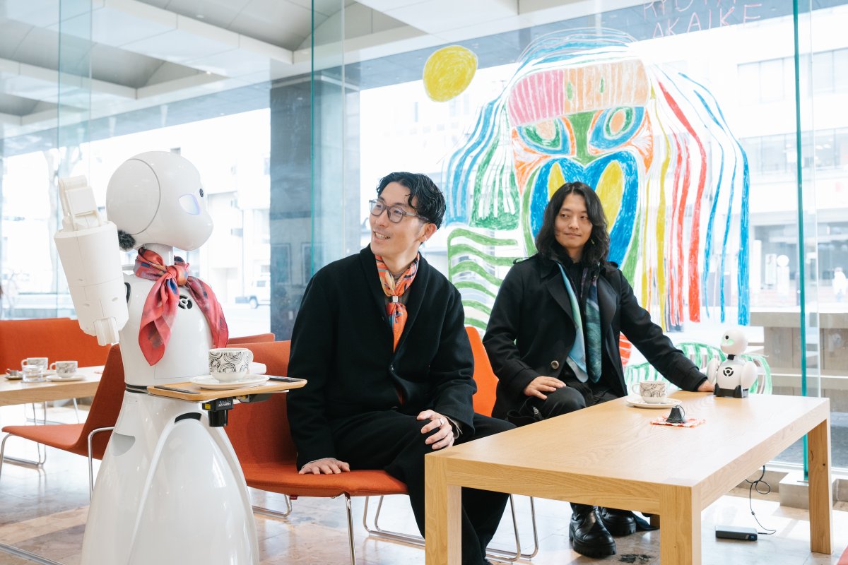 origamicat's tweet image. 【HERALBONYコラボ】
OriHime-Dと盛岡へ
HERALBONY×分身ロボットカフェ
2月6～23日の期間限定、盛岡ISAIPARK 予約受付中。

私も頻繁に顔出します！
coubic.com/orylab